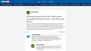 How to Fix EDD Disability Wrong Forms Name Errors California EDD Guide