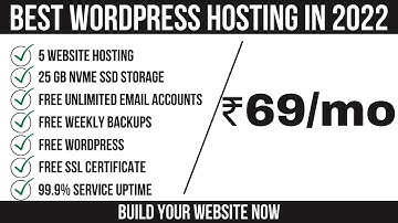 Best WordPress Hosting in 2022 | Cheapest WordPress Hosting in India | Best Hosting For WordPress