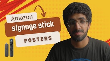 DIsplaying Digital posters with amazon signage stick and posterbooking 2025