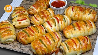 Delicious Creamy Chicken Bread without OVEN, Stuffed Bread for Iftar, Perfect Ramadan Iftar Snacks screenshot 4