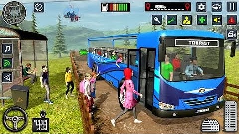 Modern Bus Drive Parking 3D Bus Simulator Gameplay Part 6 - Harini Game Android Gameplay