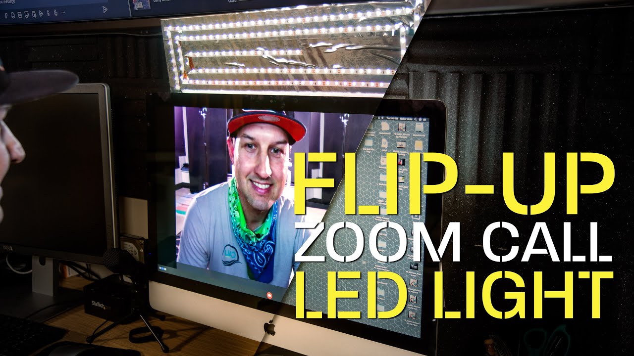 Flipup Lighting for Zoom Calls Doubles as LED Backlight YouTube