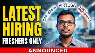 Capgemini ASE, Virtusa, Tech Mahindra Mega Drive Announced | Off-Campus Hiring | Freshers