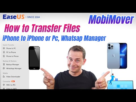 How to transfer files (Photos & Videos) between iPhones or PC - EaseUS MobiMover (Review 2022)
