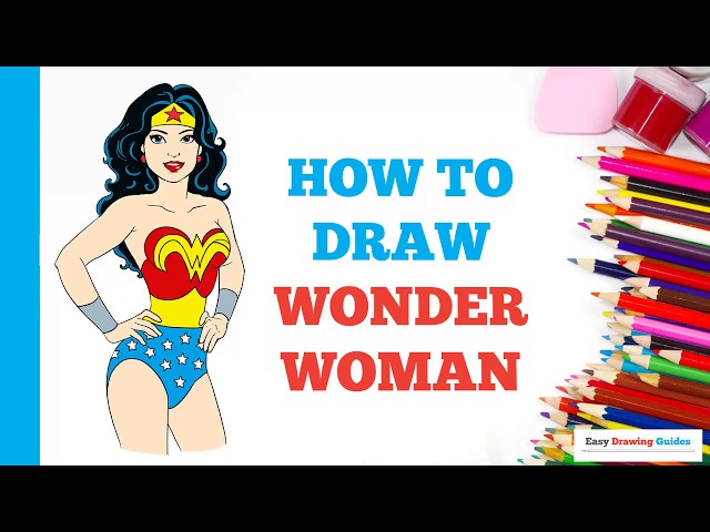 How to Draw Wonder Woman - Really Easy Drawing Tutorial