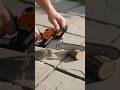 🪵✨ Watch this amazing mini woodcutter in action! 🤩