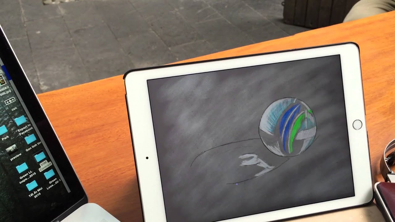 Vẽ viên bi giống thật bằng iPad như thế nào - YouTube