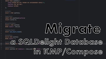 How to Migrate a SQLDelight Database in KMP/Compose