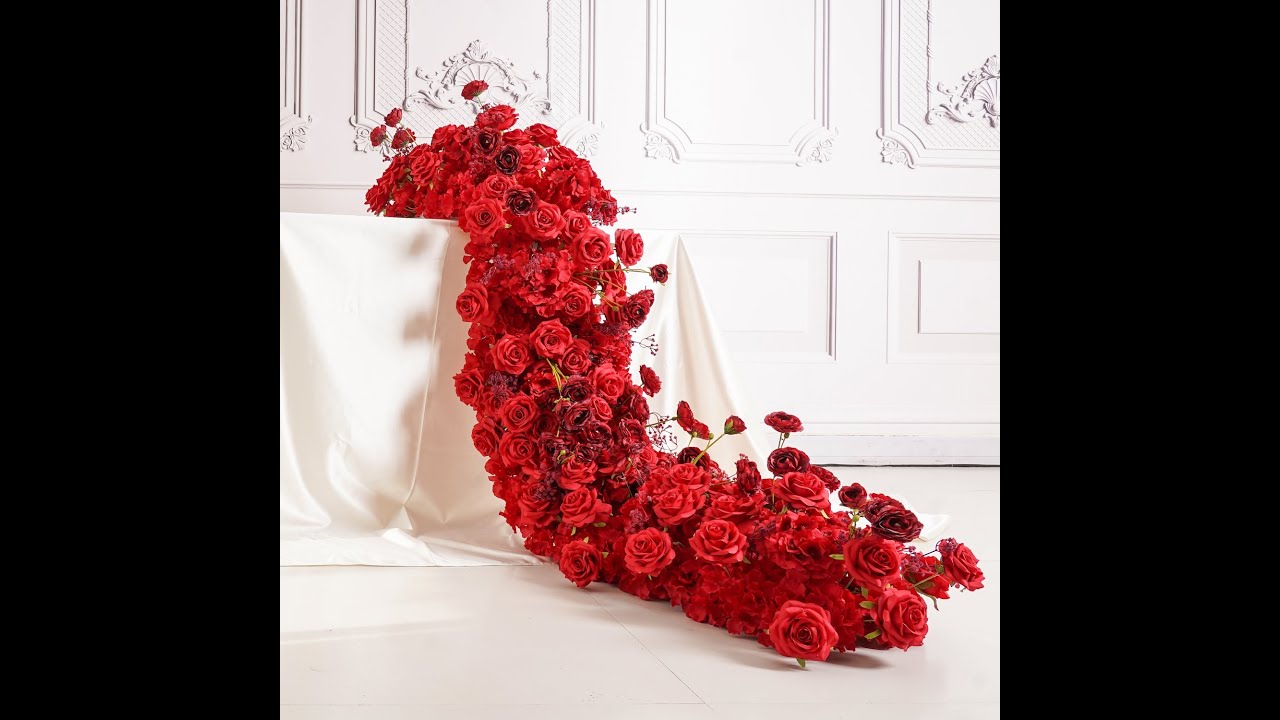 White Flower Garland for Wedding Arch, Table Flower Runner, Wedding Centerpiece Table Runner,Flowers