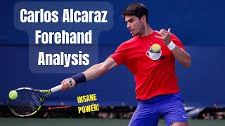 Carlos Alcaraz Forehand Video ANALYSIS | INSANE POWER