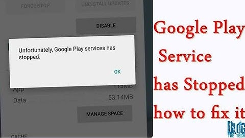 unfortunately google play services has stopped after factory reset