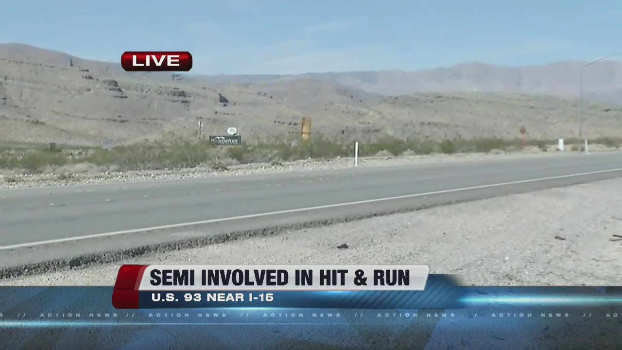 Man dead in hit-and-run crash on US 93, northeast of Las Vegas - YouTube