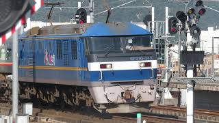 JR貨物 EF210-312号機（吹田）＋コキ25両　貨物列車1070レ 2021.10.02