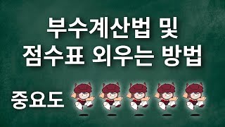 [마작강좌] 부수계산하는 법 및 점수표 외우는 방법