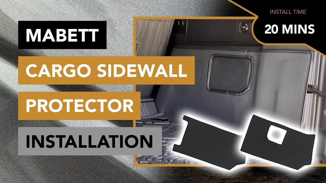 How to Install the Cargo Area Sidewall Protectors by Mabett 2021