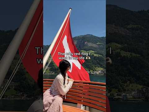 The largest Swiss flag in Central Switzerland 🇨🇭