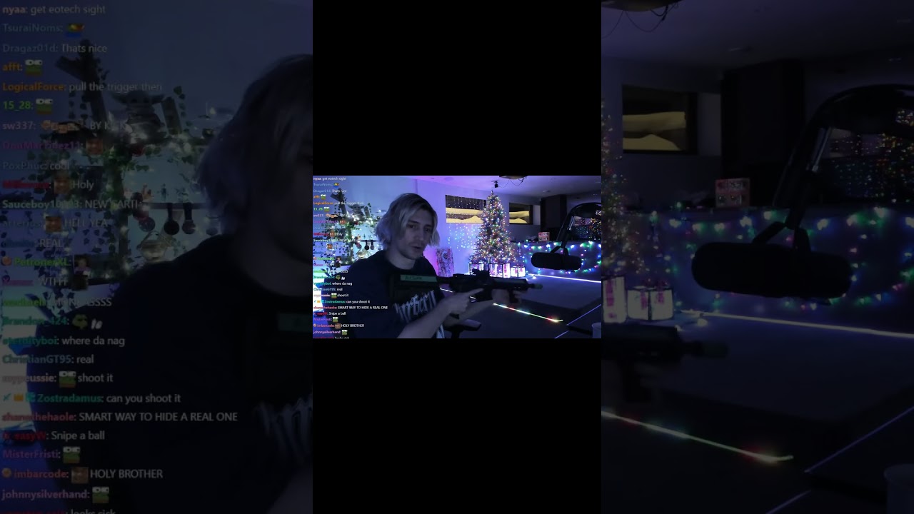 xQc Shows his Gun  