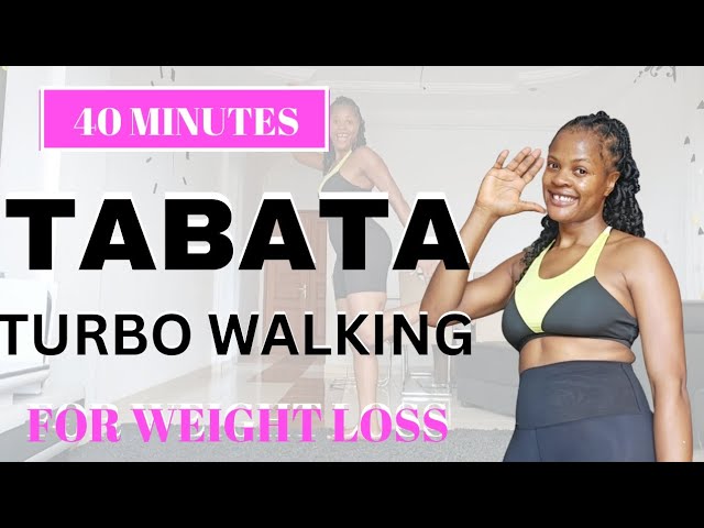 🔥 40 Min TABATA TURBO WALKING WORKOUT for Weight Loss..All Standing class=