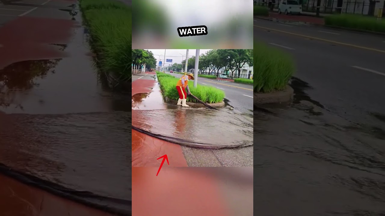 Watch How Japan Clears Road Water in Seconds!