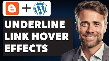 How to Ad an Animated Underline Link Hover Effects in Blogger & WordPress (Full 2024 Guide)