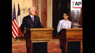 White House spokesman and Condoleezza Rice comment on North Korea