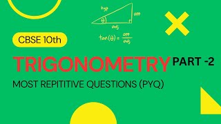Trigonometry important pyq #class10th #mathemtics #topperswindow #boradexams #cbse