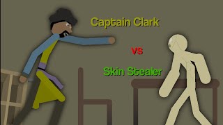 Captain Clark Vs Skin Stealer Backrooms Battle