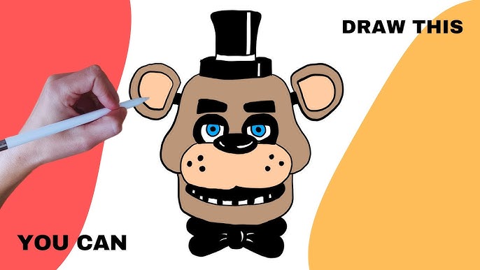 Desenho de Freddy Fazbear para colorir