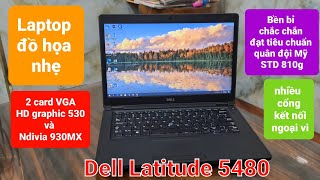 Dell Latitude 5480 Core I7 6600U 8Gb Ssd 256Gb 14 Inch Vga Rời Ndivia 930Mx