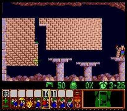 Lemmings - Mayhem Level 21 Solution