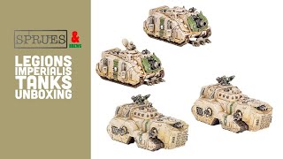 Legions Imperialis Astartes Tanks Unboxing and Review - Mastodon, Typhon, Cerberus, Whirlwind