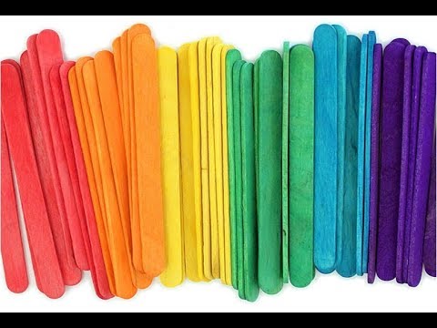 3 Ways to Color Ice Cream Sticks  Coloring Popsicle Sticks for