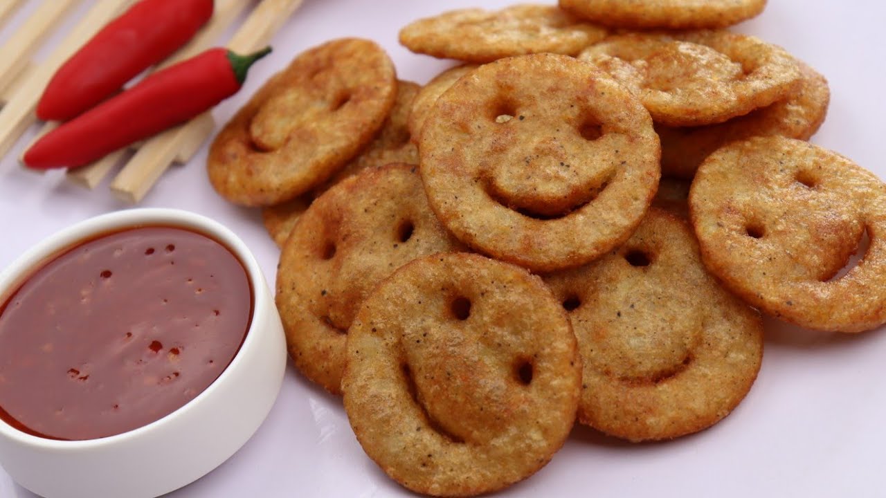 Potato Smiley,Quick And Easy Snack Recipe for Kids,Kids Lunch Box Recipe