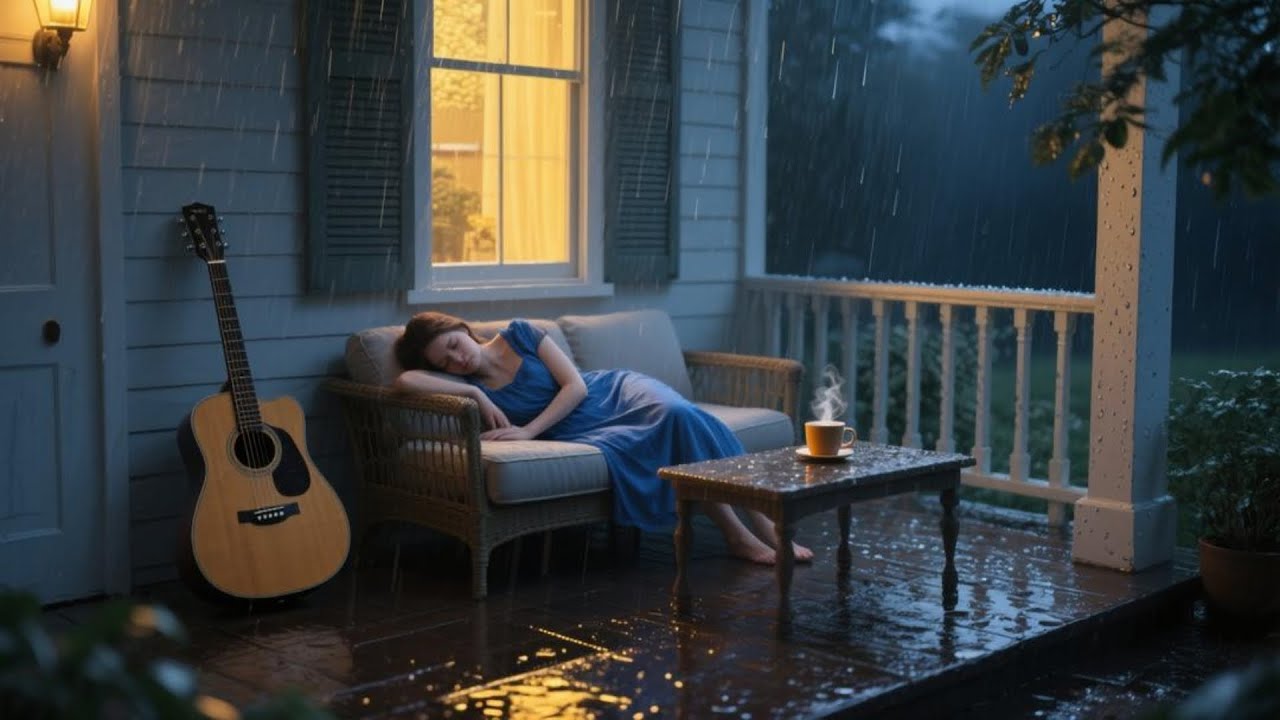 Night Routine Rain Sleep Stream to Escape the Chaos with Calm Piano Sounds