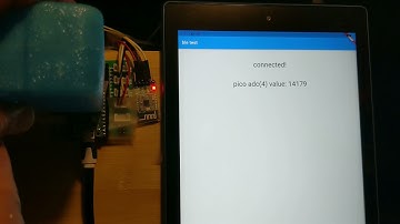 flutter reactive ble no scan demo, hm-19 ble module, micropython pico, source in the description
