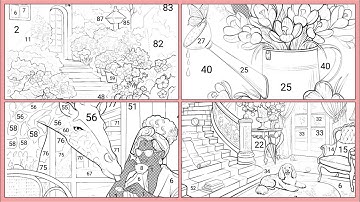 Zen color coloring game compilation by number #4 |  Coloring Games