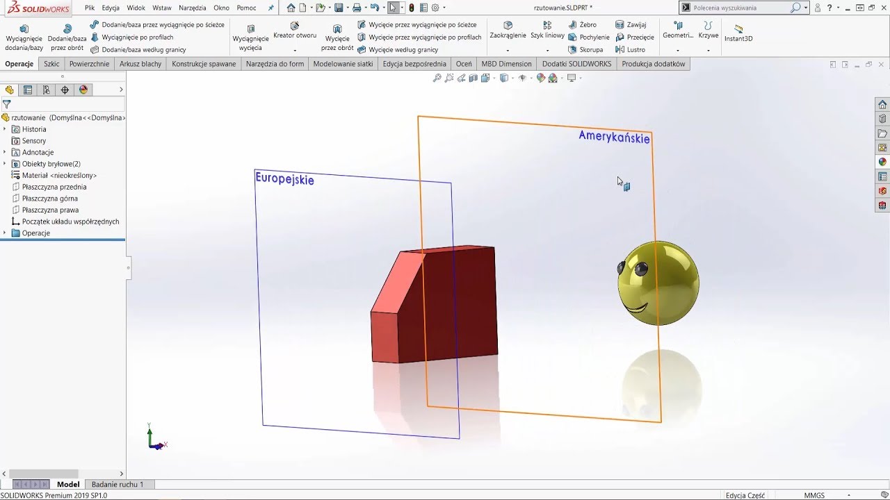 Rzutowanie Europejskie I Amerykańskie W Solidworks Poznaj