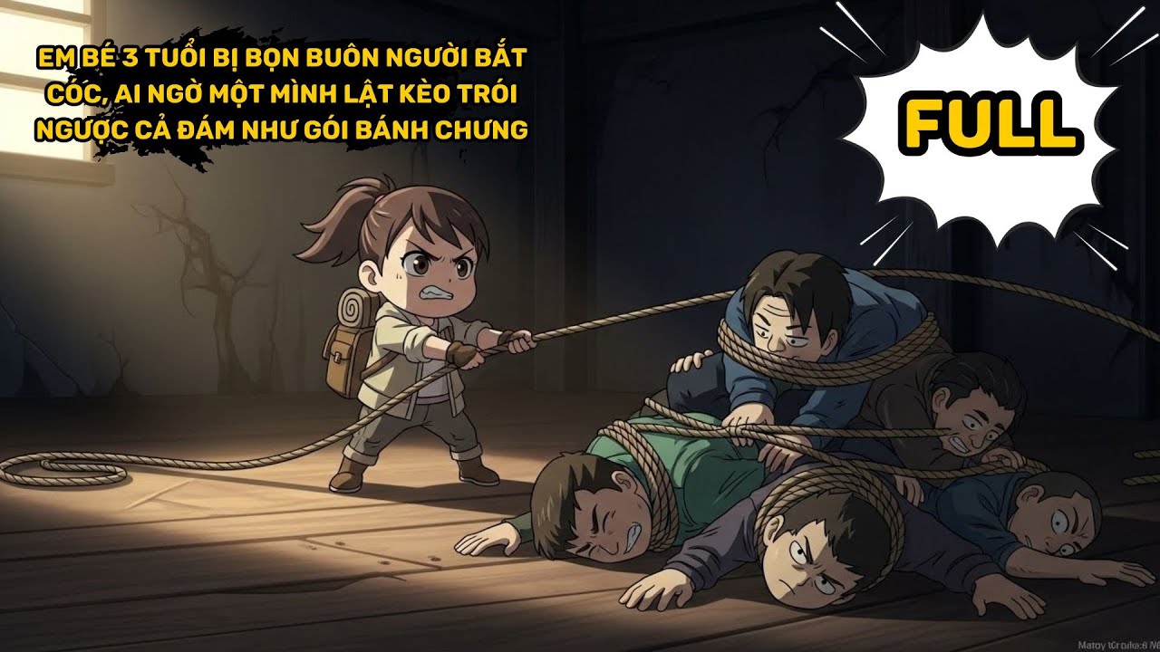 EM BÉ 3 TUỔI BỊ BỌN BUÔN NGƯỜI BẮT CÓC, AI NGỜ MỘT MÌNH LẬT KÈO TRÓI NGƯỢC CẢ ĐÁM NHƯ GÓI BÁNH CHƯNG