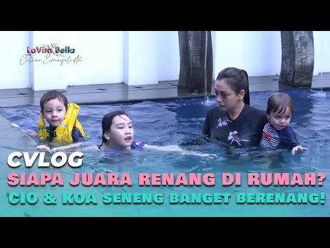 SIAPA JUARA RENANG DI RUMAH? Cio sama Koa Seneng Banget Berenang! 🏊🏻🤩😆