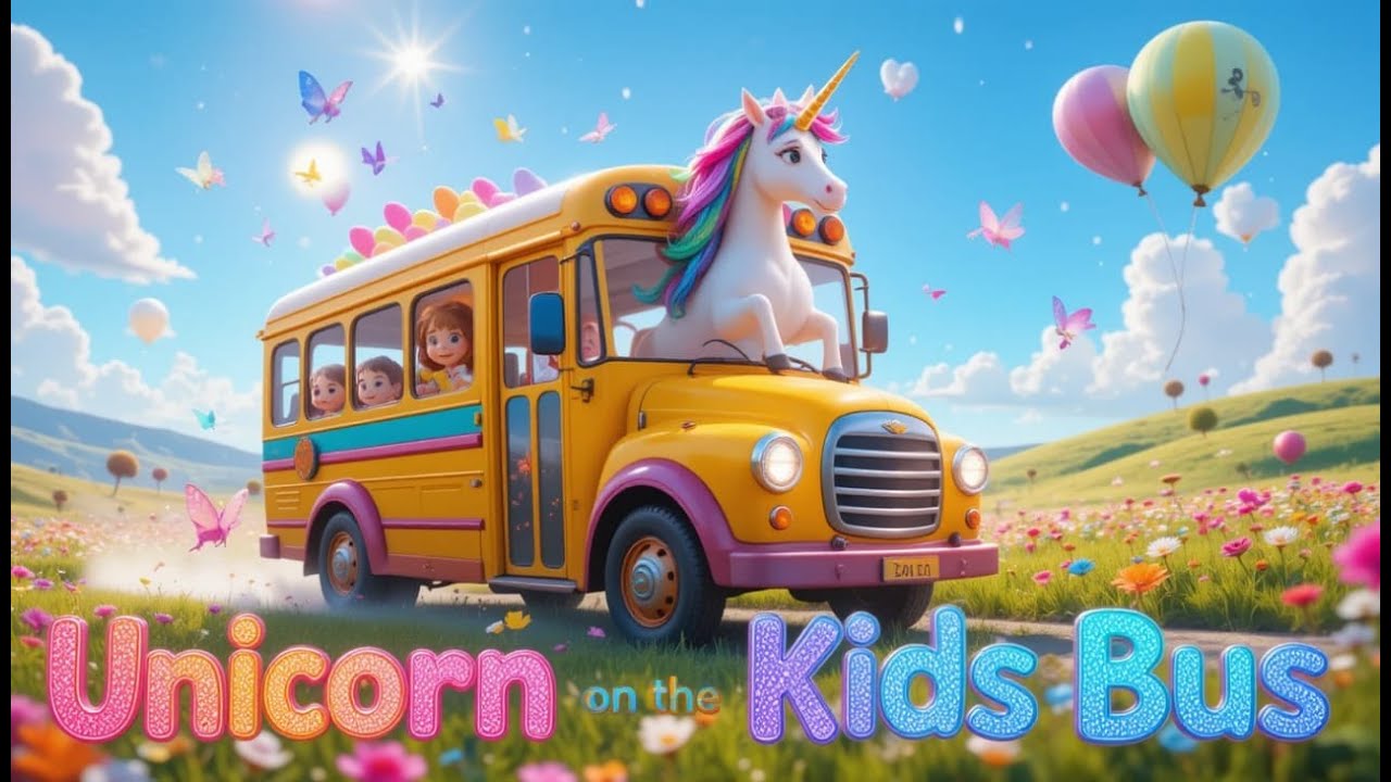 Unicorn on the Kids’ Bus – A Bright Magical Ride Through Imagination