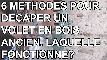 Comment décaper des volets ?