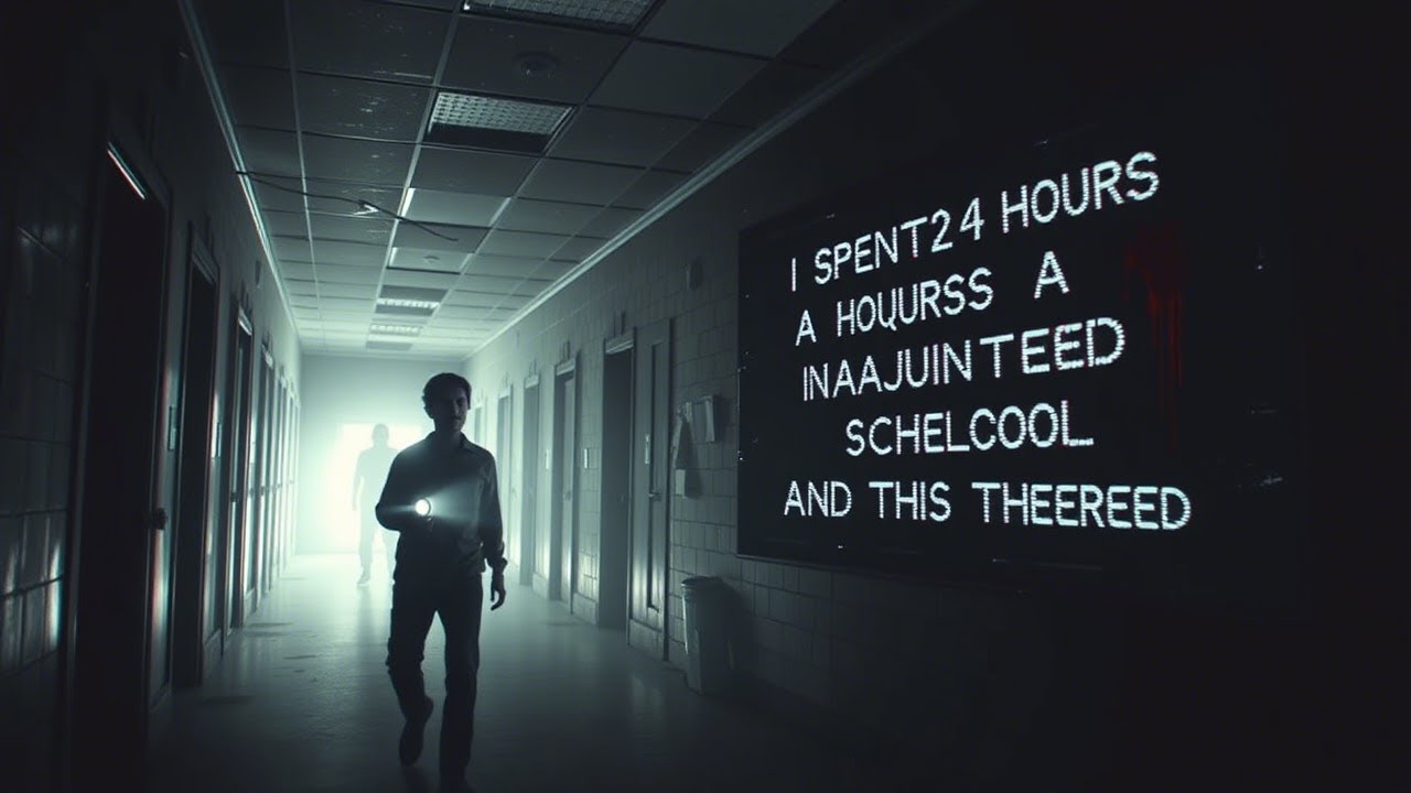 I Spent 24 Hours in a Haunted School and This Happened YouTube