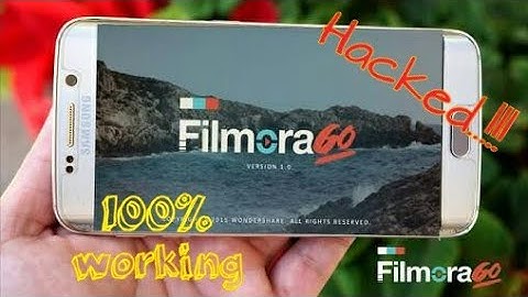 How to hack best video editor app ever || FILMORA GO||