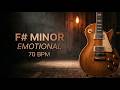 F# Minor Emotional Backing Track | 70 BPM