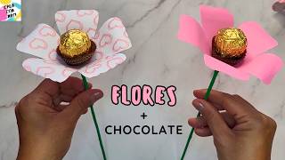 No es una flor… es un FERRERO ROCHER 🍫 Idea fácil para regalar 🎁 