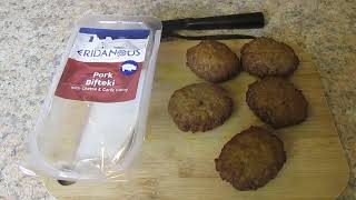 Pork Bifteki with Cheese Garlic Filling - Eridanous