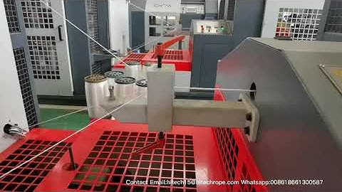 Turnkey 6mm 12mm 22mm PP PE Rope monofilament danline extruder making machine for plastic rope cord