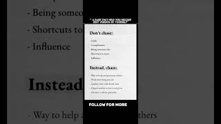 "Stop Chasing the Wrong Things! 🚫 #Motivation #SelfGrowth"