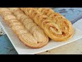 Palmiers ii heart shape cookies ii french cookies ii chef amit jangra