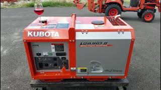 Kubota GL7000 (7kW) generator noise and vibration test.